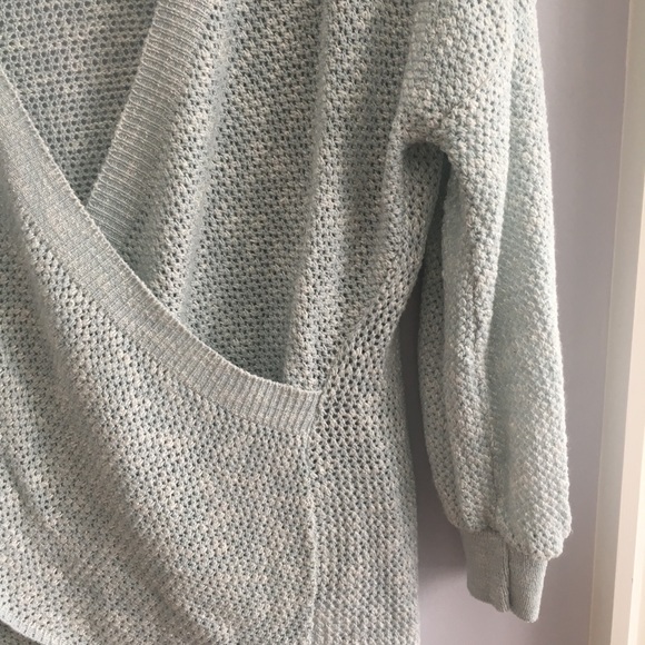 Express faux wrap knit sweater - Picture 3 of 5